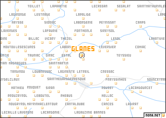 map of Glanes