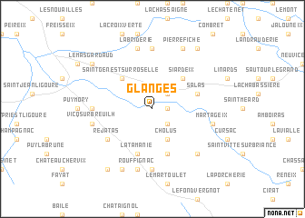 map of Glanges