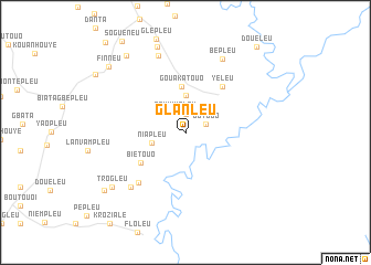 map of Glanleu