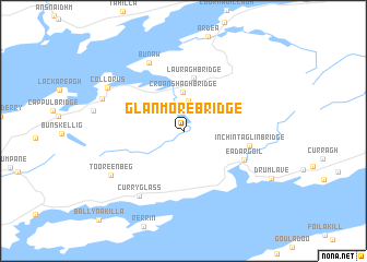 map of Glanmore Bridge