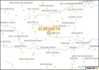 map of Glanworth