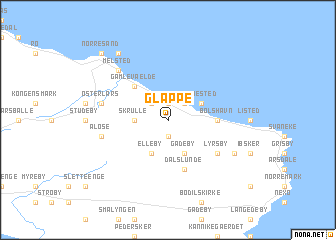 map of Glappe