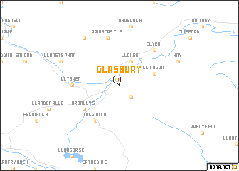 map of Glasbury