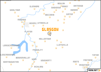 map of Glasgow