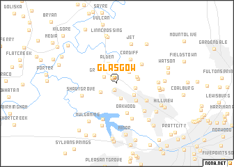 map of Glasgow