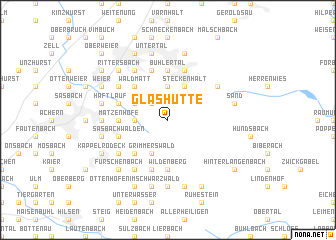 map of Glashütte