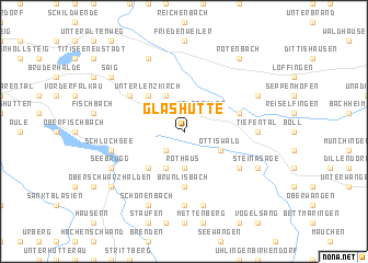 map of Glashütte