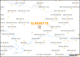 map of Glashütte