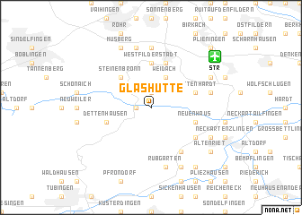 map of Glashütte