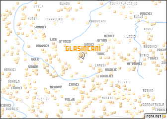 map of Glasinčani