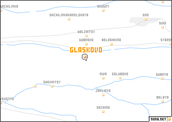 map of Glaskovo