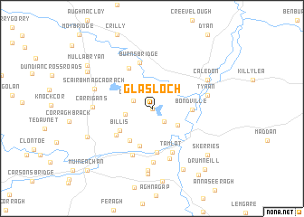 map of Glasloch