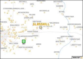 map of Glass Hill