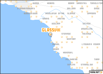 map of Glassvik