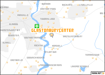 map of Glastonbury Center