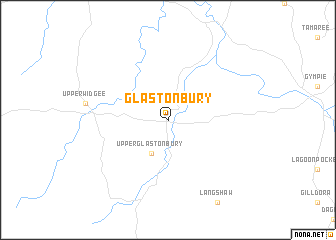 map of Glastonbury