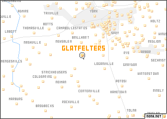 map of Glatfelters