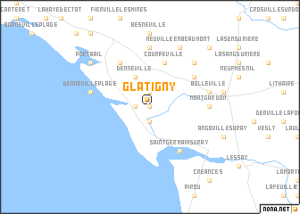 map of Glatigny