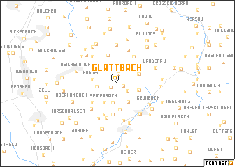 map of Glattbach