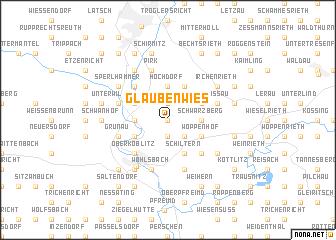 map of Glaubenwies