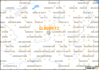 map of Glaubnitz