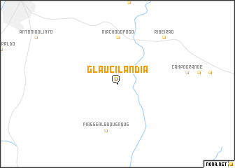 map of Glaucilândia