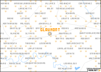 map of Glaumont