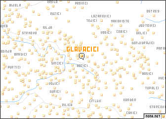 map of Glavačići