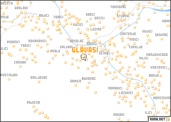 map of Glavaši