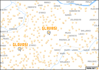 map of Glavaši