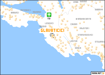 map of Glavatičići