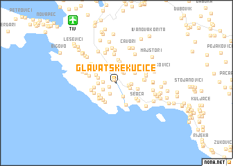 map of Glavatske Kućice