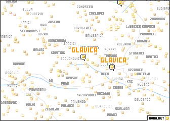 map of Glavica