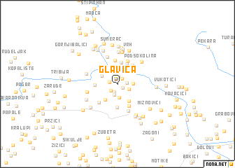 map of Glavica