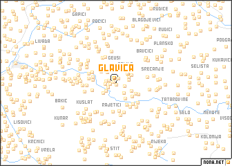 map of Glavica