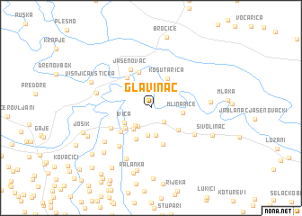 map of Glavinac