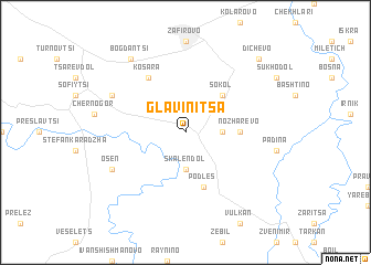 map of Glavinitsa