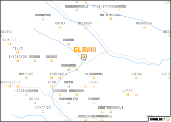 map of Glávki