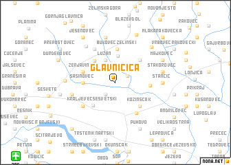 map of Glavničica