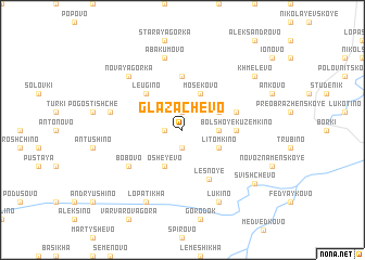 map of Glazachevo