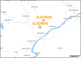 map of Glazhevo