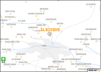 map of Glazkovo