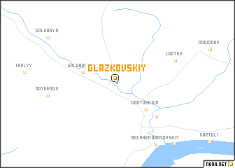 map of Glazkovskiy