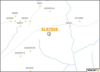 map of Glazoué