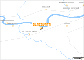 map of Glazovata