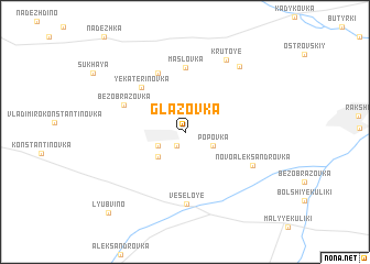 map of Glazovka