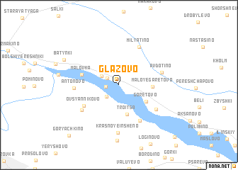 map of Glazovo