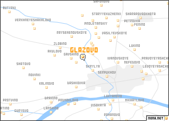 map of Glazovo