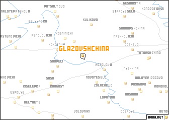 map of Glazovshchina