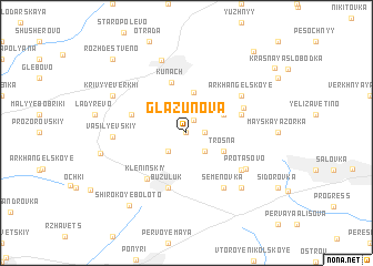 map of Glazunova